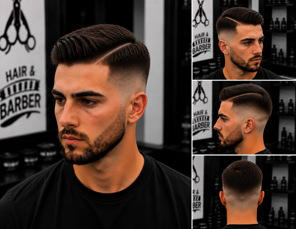 Strzyżenie męskie Nysa - Side Part + Skin Fade